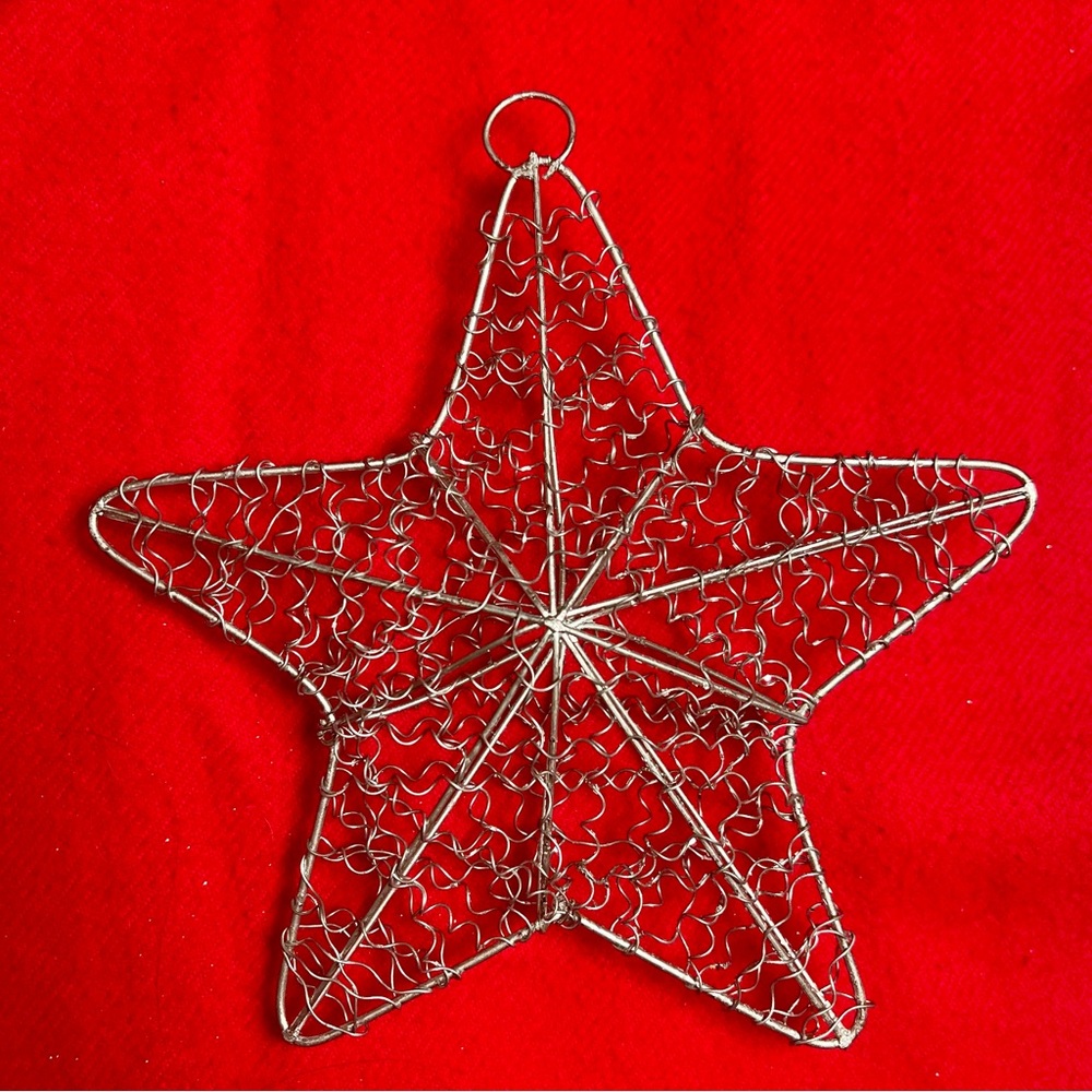 Silver Wire Star Ornament